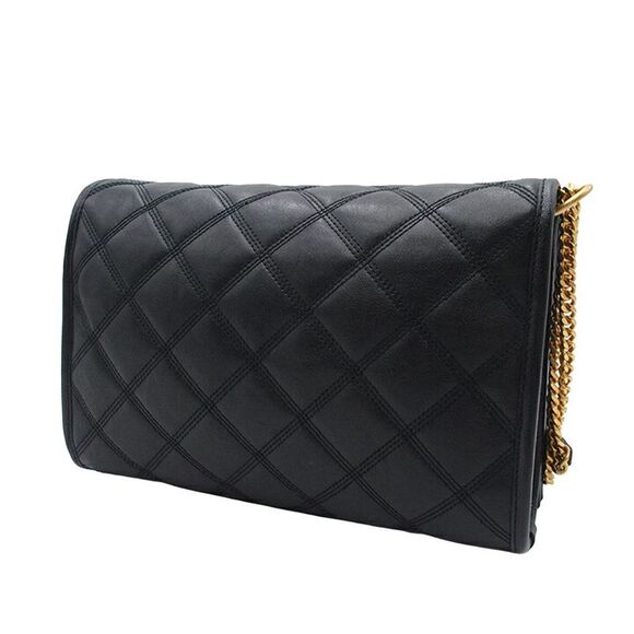 Pre Loved saint laurent Becky Crossbody Bag Quilted Leather Women Black Shoulder - Picture 2 of 8